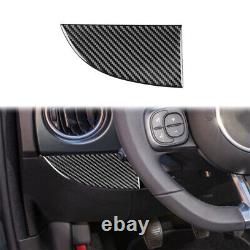 1 set Carbon Fiber Full Interior Set Kit Frarme Cover Trim For Fiat 500 12-15