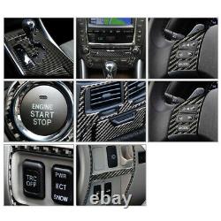 12Pcs Carbon Fiber Interior Full Set Cover Fit For Lexus IS250 IS350 06-12 Sale