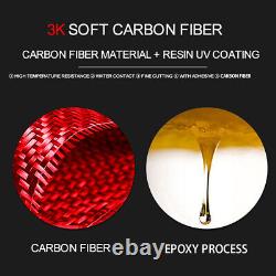 14Pcs Carbon Fiber Full Interior Cover Trim For VW Golf 7 GTI MK7 14-19 Red RHD