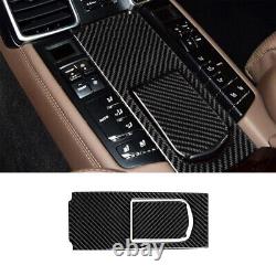 14Pcs Carbon Fiber Interior Full Set Cover Trim For Porsche Panamera 2010-2016