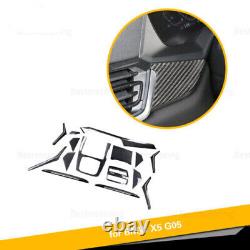 15PCS Real Dry Carbon fiber Full Interior Cover For BMW X5 G05 19-20 Accessories
