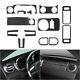 16Pcs Carbon Fiber Full Set Interior Decoration Cover For Ford Mustang 2005-2009