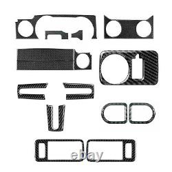 16Pcs Carbon Fiber Full Set Interior Decoration Cover For Ford Mustang 2005-2009