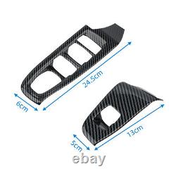 17PC Carbon Fiber Console Full Interior Kit Cover trim For Subaru Crosstrek 2024