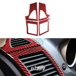 17Pcs Red Carbon Fiber Full Interior Set Kit For Mitsubishi Lancer 2008-15