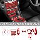 17Pcs Red Carbon Fiber Full interior set Cover Trim For Nissan 370Z 2009-20