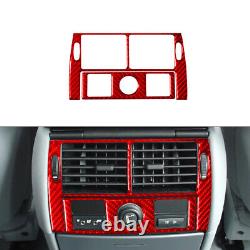 19Pcs Red Carbon Fiber Full Interior Set Kit Cover Trim For BMW X5 E53 2000-06