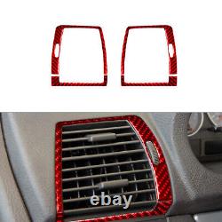 19Pcs Red Carbon Fiber Full Interior Set Kit Cover Trim For BMW X5 E53 2000-06