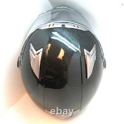 1STorm Motorcycle Bike Dual Visor Full Face Helmet Carbon Fiber Black M L XL XXL