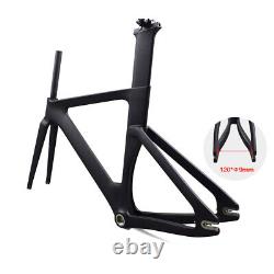 2023 Full Carbon Fiber Track Frame BSA Road Bike Frame 700c Rigid Fixed Gear