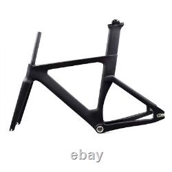 2023 Full Carbon Fiber Track Frame BSA Road Bike Frame 700c Rigid Fixed Gear