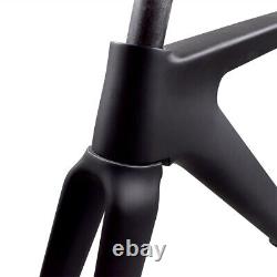 2023 Full Carbon Fiber Track Frame BSA Road Bike Frame 700c Rigid Fixed Gear