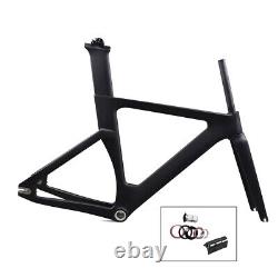 2023 Full Carbon Fiber Track Frame BSA Road Bike Frame 700c Rigid Fixed Gear