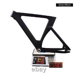 2023 Full Carbon Fiber Track Frame BSA Road Bike Frame 700c Rigid Fixed Gear