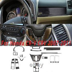 20Pc Auto Carbon Fiber Full Interior Set Kit Trim For Honda CR-V CRV 2007-2011
