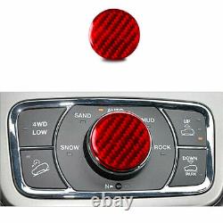 20Pcs Red Carbon Fiber Full Interior Trim Cover For Jeep Grand Cherokee 11-2020