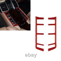 22pcs Red Carbon Fiber Full Kits Sticker Trim For Porsche Panamera 2010-16