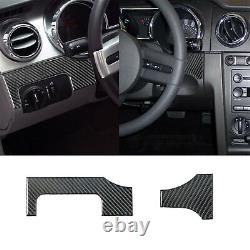 24-Piece Carbon Fiber Interior Full Case Trim for Ford Mustang 2005-2009