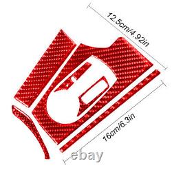 25Pcs Red Soft Carbon Fiber Full Set Interior Dashboard Cover For BMW Z4 2003-08