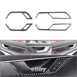 27 Pcs Carbon Fiber Full Set Interior Cover Trim For Audi A6 C8 A7 2019-2022 20