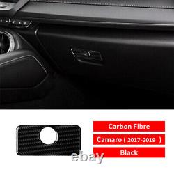 27Pcs For Chevrolet Camaro 17-19 Carbon Fiber Full Set Interior Cover Sticker-E