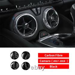 27Pcs For Chevrolet Camaro 17-19 Carbon Fiber Full Set Interior Cover Sticker-E