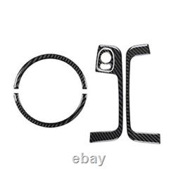 28Pcs Carbon Fiber Interior Full Kit Cover Trim For Fiat 500 2012-2015 Black LHD