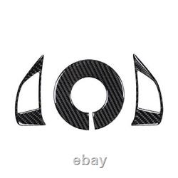 28Pcs Carbon Fiber Interior Full Kit Cover Trim For Fiat 500 2012-2015 Black LHD