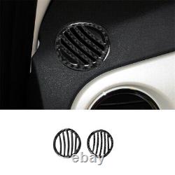 28Pcs RHD Carbon Fiber Interior Full Cover Trim Set Kit For Fiat 500 2012-2015