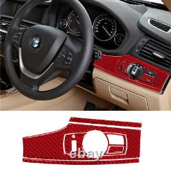 29PCS For BMW X3 F25 X4 F26 Red Carbon Fiber Full Dash Interior Trim