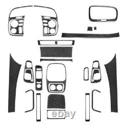 29Pcs Carbon Fiber Interior Full Cover Trim Set Kit For Honda S2000 2000-03 RHD