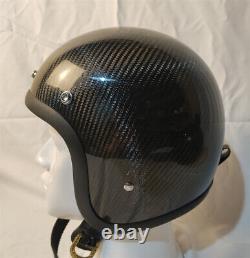 3/4 Face Helmet Carbon Fiber Motorcycle 500TX Retro Rider SORK Small Helmet New