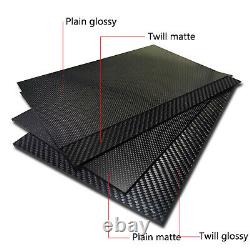 300x400mm 3K Full Carbon Fiber Sheet Board Plate for RC model Select Thick 1-6mm