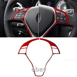 32pcs Red Carbon Fiber Interior Full Kits Interior Trim For Mercedes GLA CLA