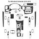 33Pcs RHD Carbon Fiber Interior Full Cover Trim For Mitsubishi Outlander 2014-16