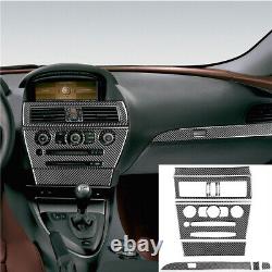 34pcs Carbon Fiber Full Interior Sticker Trim For BMW 650i 645Ci E63 E64 2007-10