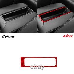 35Pcs Carbon Fiber Interior Full Kit Cover Trim For BMW 5 Series E39 Red 1998-03