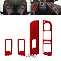 35pcs Red Carbon Fiber Full Kits Interior Trim For VW Tiguan