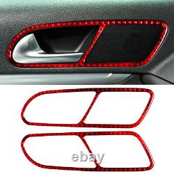 35pcs Red Carbon Fiber Full Kits Interior Trim For VW Tiguan