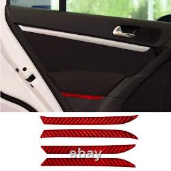 35pcs Red Carbon Fiber Full Kits Interior Trim For VW Tiguan