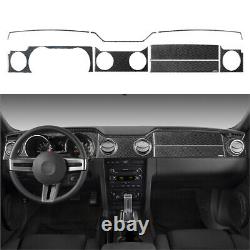 36Pcs Carbon Fiber Full Interior Kit Cover Trim For Ford Mustang 2005-2009