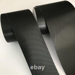 3D Carbon Fiber Black Vinyl Tape, Automotive Grade, Adhesives Wrap Sticker DIY