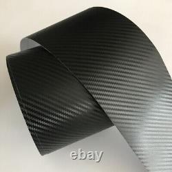 3D Carbon Fiber Black Vinyl Tape, Automotive Grade, Adhesives Wrap Sticker DIY