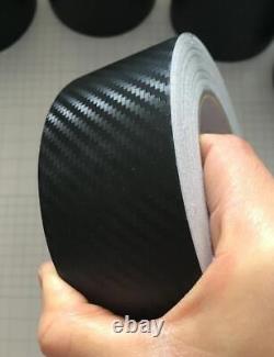 3D Carbon Fiber Black Vinyl Tape, Automotive Grade, Adhesives Wrap Sticker DIY