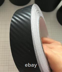 3D Carbon Fiber Black Vinyl Tape, Automotive Grade, Adhesives Wrap Sticker DIY