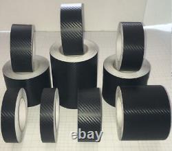 3D Carbon Fiber Black Vinyl Wrap Film Self adhesive Tape Sticker Bubble Free