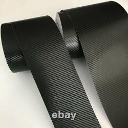 3D Carbon Fiber Black Vinyl Wrap Film Self adhesive Tape Sticker Bubble Free