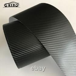 3D Carbon Fiber Black Vinyl Wrap Film Self adhesive Tape Sticker Bubble Free