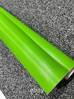 3D-Carbon-Fiber-Vinyl-Car-Wrap-Sheet-Roll-Film-Car-stickers-Decals-Vehicle-GREEN