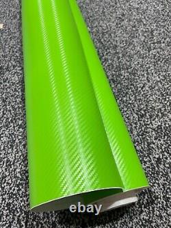 3D-Carbon-Fiber-Vinyl-Car-Wrap-Sheet-Roll-Film-Car-stickers-Decals-Vehicle-GREEN